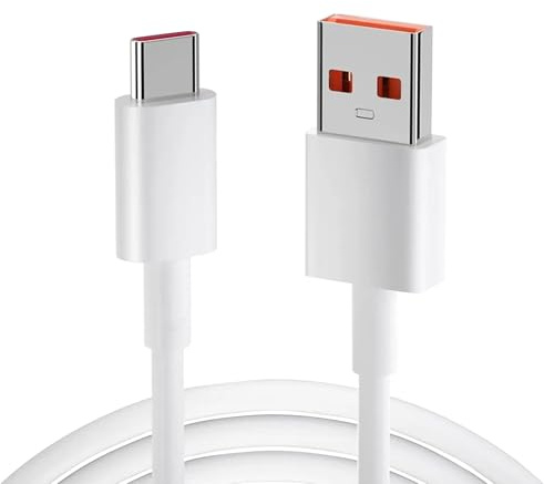 BOULESENM Cable USB-C de 120 W de Carga Rápida, Cable Turbo de 1,5 m, Cáble USB-C de 6 A, compatible con Xiaomi Redmi Note 13/12/11s/11/13 Pro/8 9 Pro 9T y Mi 13/14/12T/11T Pro/11