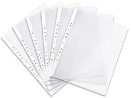 Liquidraw A3 Clear Plastic Display Sleeve Pockets - 10 Pack | for Art Portfolio or Folder | Files or Documents Storage Wallets | Presentation Files & Documents Protector Bags | Landscape or Portrait
