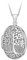 Tuscany Silver Women's Sterling Silver Rhodium Plated 'Tree of Life' Locket Pendant on a Chain of Length 46cm