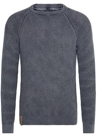 Indicode IDRockford Herren Pullover, S, Navy (400)