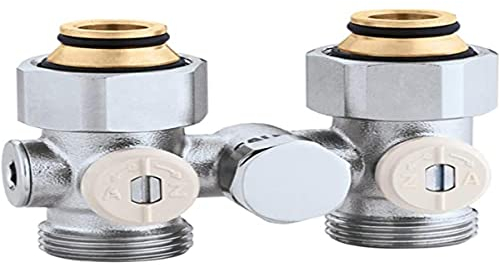 Caleffi K12843 Einrohr Hahnblock 3/4 IG 301250 Bloc de Robinet monotube, Multicolore