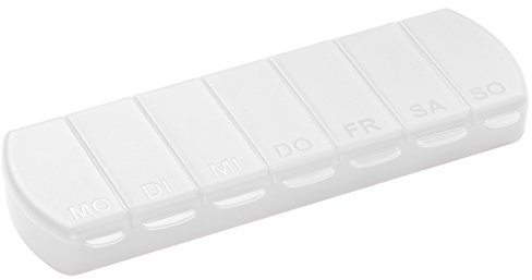 Aufbewahrungsdose 'Seven Days' - BPA-freie Tablettenbox 7 Tage - Medikamentenbox klein für Senioren - Pillendose mit 7 Fächern perfekt für Morgen, Mittags, Abends - Pill Box für die Woche