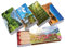 Schnäppchenladen24 XL Streichholzschachteln Landschaft Motive: 5 x 45er Packungen / 10cm Wald/Meer/Wüste/Berge/Blumen