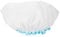 Transparent Shower Cap for Women, 2 Sizes Waterproof Shower Hats White Reusable Hair Elastic Band Suitable for Home, Beauty Costume Child Adult (Large)