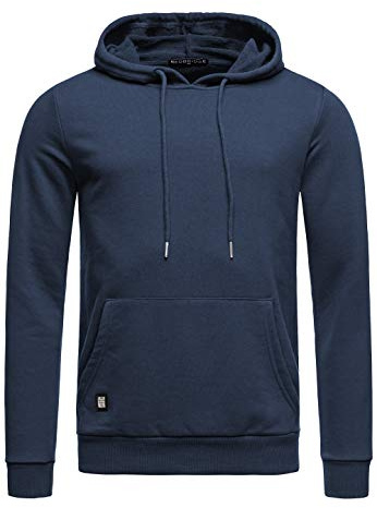 Redbridge Herren Kapuzenpullover Hoodie Premium Basic Navyblau S