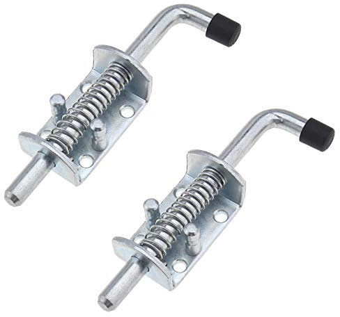 Be In Your Mind Lot de 2 boulons à ressort, pour remorque, garage, grange, accessoires robustes, 165 x 120 mm – universels (gauche ou droite)