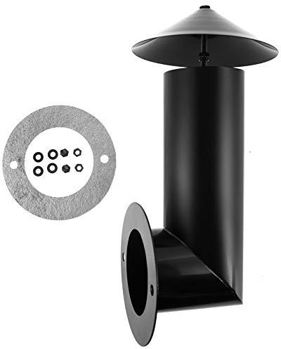 PETKAO Grill Smoke Stack, Smoker Chimney Ersatzteil Zubehör für Pit Boss, Traeger, Camp Chef & andere Pellet Smoker Grills