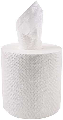 HygoClean Handtuchrolle, hochweiß, 1-lagig, Ø19cm Breite: 20cm, 6 Rollen je Pack, Innenabwicklung