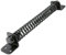 IRONZONE® Gate Spring, Heavy Duty Gate Spring Closer, Fully Adjustable Tension Garden Gate and Garden Door Closer, Adjustable Metal Spring Closure for Light to Heavy Duty Wooden Gates [200mm Black]