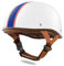 LIONCIANO Jethelm Für Motorräder Jet-Helm Roller-Helm Scooter-Helm Moped Mofa-Helm Chopper Retro Vespa Vintage Jethelme Rollerhelm Sturzhelm Chopper Helm(Gestreiftes Weiß)