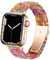 DEALELE Compatible con iWatch 42mm 44mm 45mm 49mm, Sostituzione Cinturino in Resina Colorata per Apple Watch Series 8/7 / 6/5 / 4/3 / SE/Ultra Donne Uomini, Caramelle arcobaleno