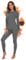 SIHOHAN Womens Thermal Underwear Set, Thermal Fleece Lined Long Johns for Ladies, Winter Warm Base Layer Tops & Leggings for Daily Wear and Skiing (Grey,M)