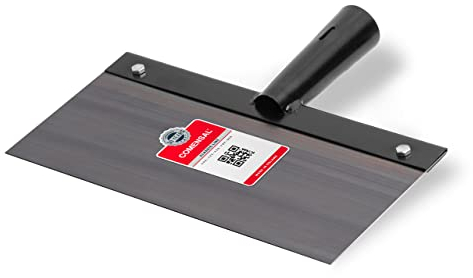 COMENSAL® Bodenschaber - Betonkratzer - Eisenteiser Betonkratzer - Ohne Stiel - Extra Stabil - Made in EU - Gehärtete Klinge 300 x 150 mm