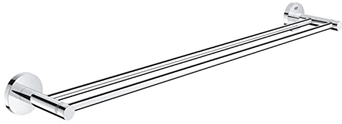GROHE Start - Doppel- Badetuchhalter (Stichmaß 600mm, Material: Metall, inkl. Schrauben und Dübel), chrom, 41203000