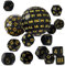15PCS Dadi poliedrici, Set di cubi poliedrici, Dadi da gioco DND, per Dungeons and Dragons, D&D, Pathfinder, giochi da tavolo, ecc