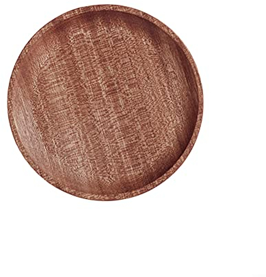 Emiif 12 x 12 cm piatto di legno vassoio tazza tappetino in legno piattino piatto cibo dessert caramelle vassoio