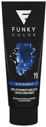 FUNKY COLOR BLUEBONNET 19, tinte para coloración del cabello semipermanente. (28 colores)