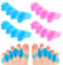 Andibro Silikon Weich Zehentrenner, 4 Stück zehenspreizer hallux valgus toe spacer Damen Herren Universalgröße für hallux valgus hammerzehenpolster bandage