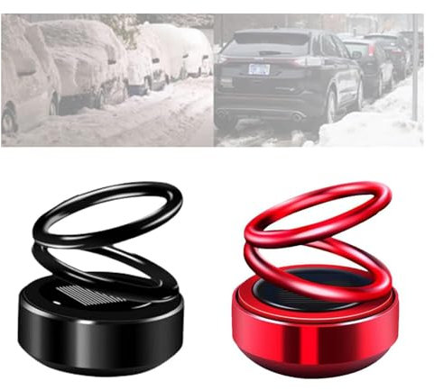AEXZR Portable Kinetic Mini Aromatherapy diffuser,AEXZR Mini Kinetic Aromatherapy diffuser,Aexzr Mini Aromatherapy diffuser,Auto Rotating Solar Double Ring Aromatherapy diffuser for Car (A)
