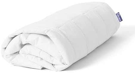 Clemens Sommer Daunendecke 200x200cm - leichte Bettdecke mit 100% EU Landdaunen - kühlende Sommerdecke Made in Germany Schlafkomfort Dank Wärmeregulierung - Sommerbettdecke leicht mit Öko-Tex Siege