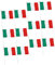 BESPORTBLE Flagge 100 Set Bandiere Italiane Bandiere Sventolanti A Mano Bandiere Decorative Per La Casa