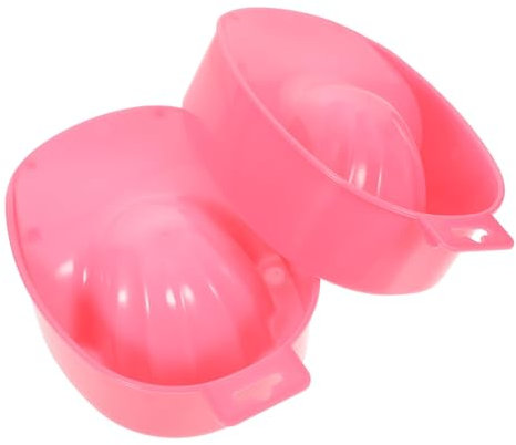 FRCOLOR 2pcs Nail Art Manicure Soak Bowl Nail Polish Remover Cuticle Softener Hand Care Professional Home Use Random Color