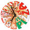 ABOOFAN Horloge Murale Pizza Moderne Horloge Silencieuse pour Décoration De Cuisine Et Salon Idéale Crémaillère