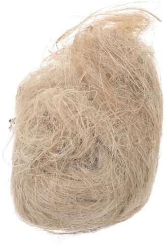 COLLBATH Vogelnestzubehör Aus Jute Fasern Nistmaterial Für Vögel Für Innen- Und Außenbereich Natürliches Material Für Wildvögel Für Warmen Trockenen Nestbau Im Winter