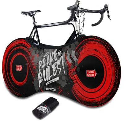 ERRECOM 1000 Miglia Bike Cover, Copertura Protettiva Bici per Trasporto e Stoccaggio in Ambienti Interni, Protegge Bici, Abitacoli, Pavimenti e Pareti dallo Sporco, Universale per Tutte le Bici