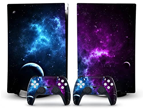 Aufkleber Skin Für PS 5 Disk Edition Konsole Und 2 Controller Vinyl Cover Skins Wraps Für PS5 Disc Version 38523 Blasenfrei Kein Schaum Kratzfest