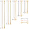 WillTen 18Pcs Necklace Extender Chain Extender for Necklace, Bracelet, Anklets - Stainless Steel, Rose Gold, Silver, Gold - Jewellery Extender