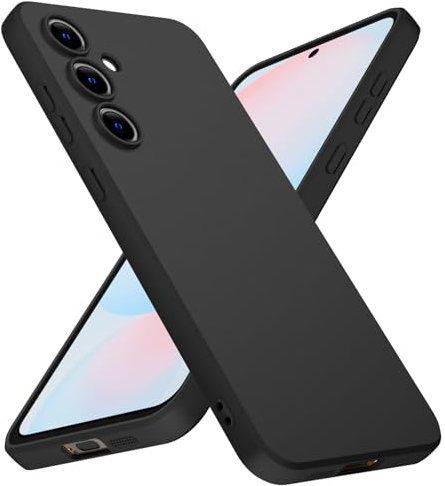 X-level Cover per Samsung Galaxy S24 FE, Silicone Ultra Sottile e Anti-Graffio Protezione in Morbida TPU, Phone Case Ultra Slim Custodia per Samsung Galaxy S24 FE Anti Scivolo- Nero