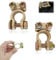 2 Pcs Battery Terminals Connectors, 12V/24V Universal Heavy Duty Stud Type Battery Connector Clamp, Positive & Negative Battery Cable Terminals for Car, Caravan, Motorbike