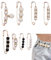 MYGLOAR 8 Stück Anstecknadeln, Broschen, Perlenbroschen, Sicherheitsnadeln zum Valentinstag - Perlennadeln als Deko, Geschenk und Partyzubehör, anstecker pin,weihnachtsbrosche,sicherheitsnadeln groß