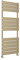 Greened House Richmond Heated Towel Rail Flat Panel Brushed Brass Bathroom Towel Radiator Central Heating (Brushed Brass, 400mm W x 1200mm H)