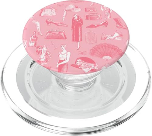 Rosa Art Deco 1920er Flapper Glamour Feminin PopSockets PopGrip für MagSafe