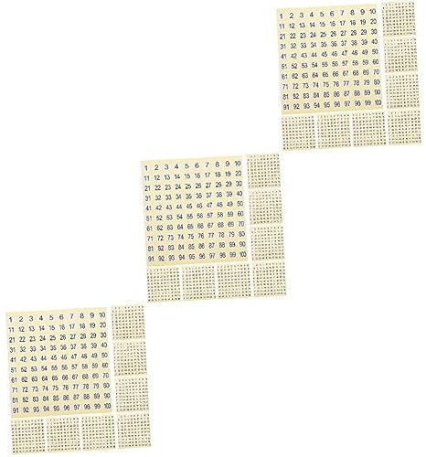 Uonlytech 3 Ensembles Étiquette Numérique Numéroté Numéro Rond Stickers 1-100 Autocollants Par Étiquettes De Panneau De Disjoncteur Nom Clé Papier D'emballage 15 Feuilles*3