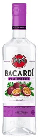 BACARDÍ Passionfruit, Rumspirituose mit Passionsfruchtgeschmack, 27 Vol.-%, 70 cl/700 ml, glutenfrei, hergestellt mit weißem Rum und natürlichen Aromen, perfekt zum Mixen von Cocktails