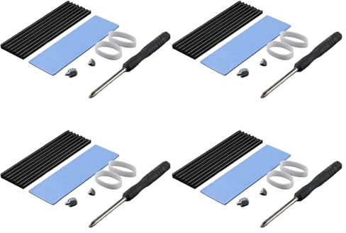 mophrati 4 stücke Für 860 970 Pro Ssd Kühlkörper 4 stücke/set Ssd PC Installation Kühlkörper Legierung Nvme, Schwarz, 7 * 2.2 * 0.3 cm