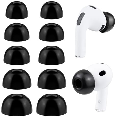 SOULWIT Memory Schaumstoff Ohrstöpsel für AirPods Pro 3 (3. Generation 2025), Pro3 Ersatz Ohrhörer Ohrstöpsel Zubehör (Black/Assort)