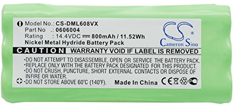 Cameron Sino 800 mAh/11.52 wh recargable Kompatibel mit Dirt Devil Libero M606, M607 araña