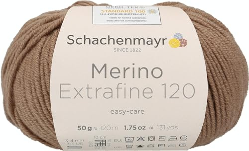 Schachenmayr Merino Extrafine 120 9807552-00113 trench Handstrickgarn, Schurwolle