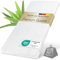 ELONEO Viskoelastischer Matratzen-Topper, Memory Foam Matratzenauflage, Viscoauflage für Matratzen, inkl. waschbarem Aloe Vera Bezug (80 x 200 cm, Viskoschaum - 6 cm)
