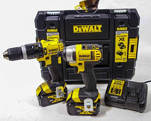 DEWALT DCZ285M2T 18v Lion DCD785 2 Speed Combi Drill & DCF885 Impact Driver