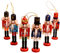 Amosfun 6 Stücke Holz Nussknacker Soldat Figuren Puppen Weihnachten Ornament Dekofigur Baumschmuck Christbaumschmuck Holzanhänger Tischdeko Weihnachtsbaum Anhänger