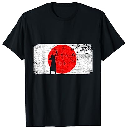 Bogen Japan Bogenschütze Japanischer Bogen Bogenschießen T-Shirt