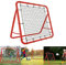 YRHome Fußball Rebound Netz Prellwand 100cm Kicker für Fußball Rückprallwand Verschiedene Ballsportarten Sports 5 Verstellbare Stufen Faltbar Stahlrahmen beidseitiger Rückprall Fußballtraining