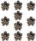 10 Pièces Mini Pinces à Cheveux en Diamant Pour Femmes, Filles - Petites Pinces Douces Pour Quotidien, Fête, Mariage (Noire)