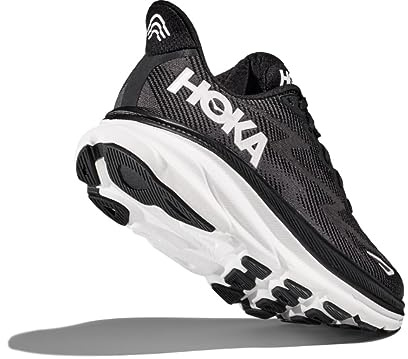 HOKA ONE ONE 1127895-BWHT Clifton 9 Men Black/White UK 10.5
