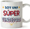 MUGFFINS Tazas para VENDEDORA mujer - En Español - Soy Súper - 11 oz / 330 ml - Regalo original y divertido